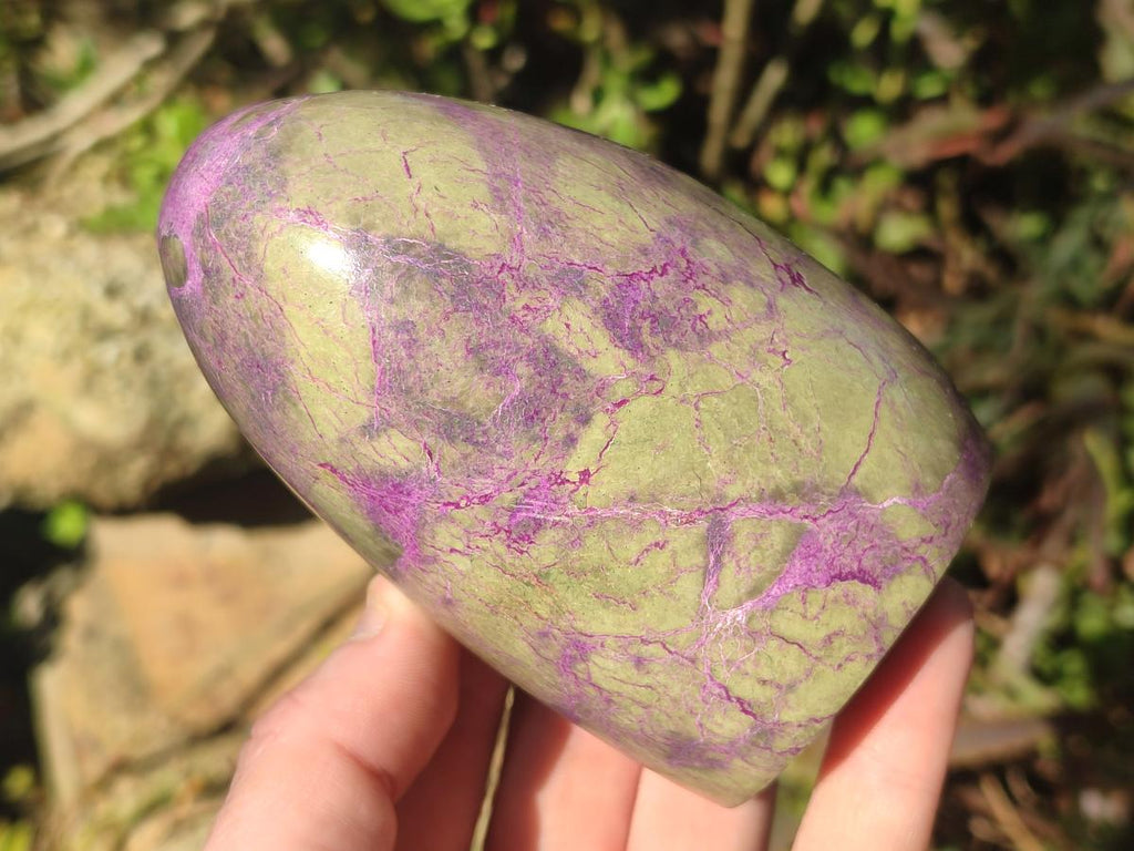 Polished Stichtite Standing Display Pieces x 2 From Barberton, South Africa - Toprock Gemstones and Minerals 