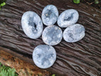 Polished and Natural Blue Celestite Free Forms x 6 From Sakoany, Madagascar - Toprock Gemstones and Minerals 
