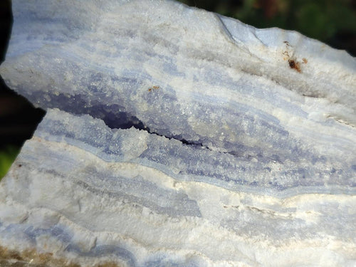 Natural Blue Lace Agate Specimens with Calcite x 3 From Namibia - Toprock Gemstones and Minerals 