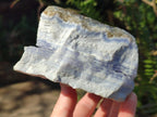 Natural Blue Lace Agate Specimens with Calcite x 3 From Namibia - Toprock Gemstones and Minerals 