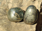 Polished Basalt Pharaoh Stone Galets x 4 From Iron Duke Mine, Zimbabwe - Toprock Gemstones and Minerals 