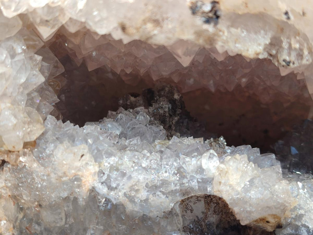Natural XL Crystalline Agate Geode Specimens x 2 From Maintirano, Madagascar - Toprock Gemstones and Minerals 
