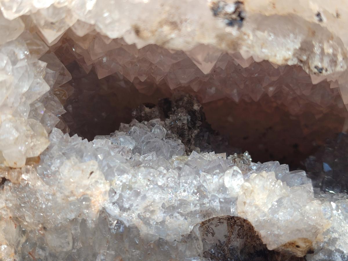 Natural XL Crystalline Agate Geode Specimens x 2 From Maintirano, Madagascar - Toprock Gemstones and Minerals 