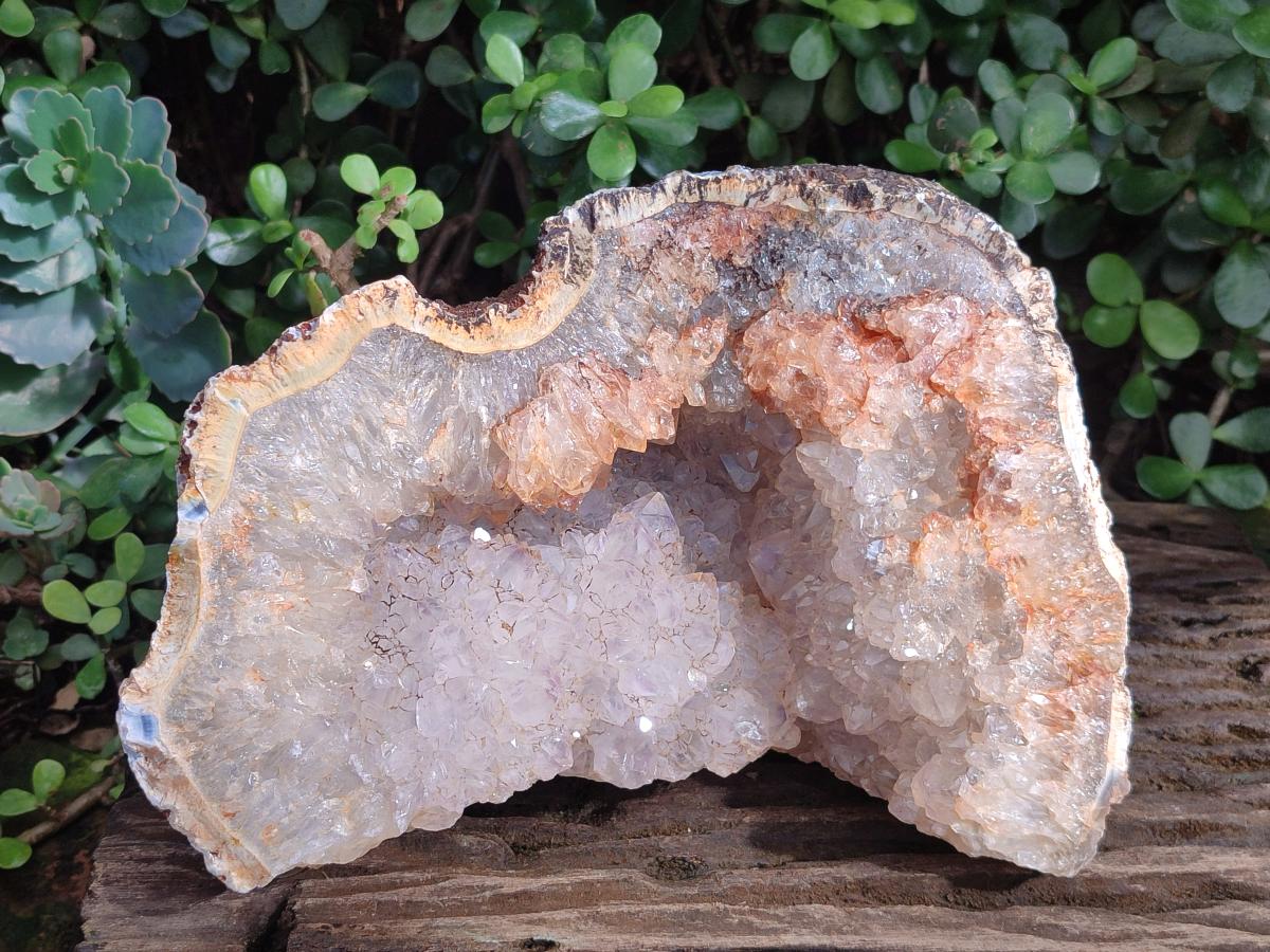 Natural XL Crystalline Agate Geode Specimens x 2 From Maintirano, Madagascar - Toprock Gemstones and Minerals 