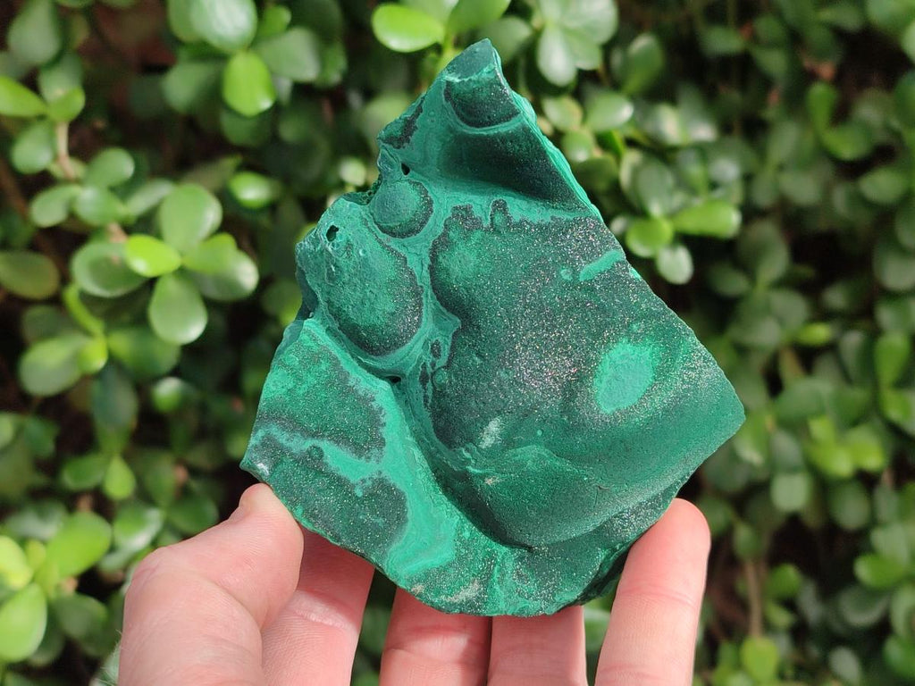 Natural Botryoidal Malachite Specimens x 6 From Congo - Toprock Gemstones and Minerals 