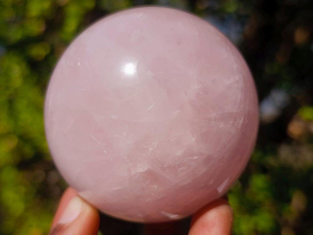 Polished Gemmy Star Rose Quartz Spheres x 5 From Madagascar - Toprock Gemstones and Minerals 