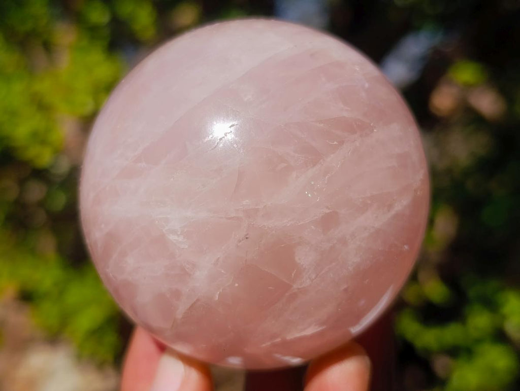 Polished Gemmy Star Rose Quartz Spheres x 5 From Madagascar - Toprock Gemstones and Minerals 