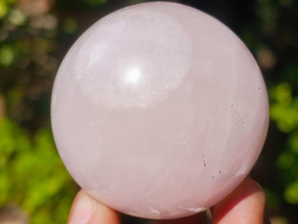 Polished Gemmy Star Rose Quartz Spheres x 5 From Madagascar - Toprock Gemstones and Minerals 