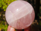 Polished Gemmy Star Rose Quartz Spheres x 5 From Madagascar - Toprock Gemstones and Minerals 