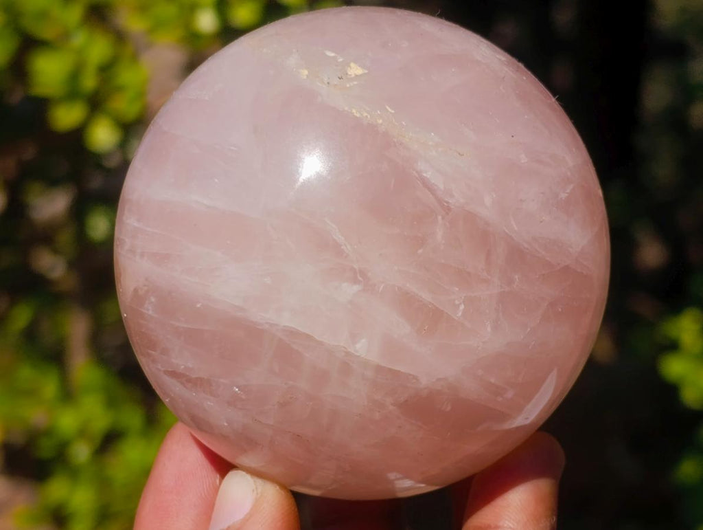 Polished Gemmy Star Rose Quartz Spheres x 5 From Madagascar - Toprock Gemstones and Minerals 