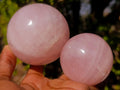 Polished Gemmy Star Rose Quartz Spheres x 5 From Madagascar - Toprock Gemstones and Minerals 