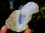Natural Blue Lace Agate Geode Specimens x 21 From Nsanje, Malawi - Toprock Gemstones and Minerals 