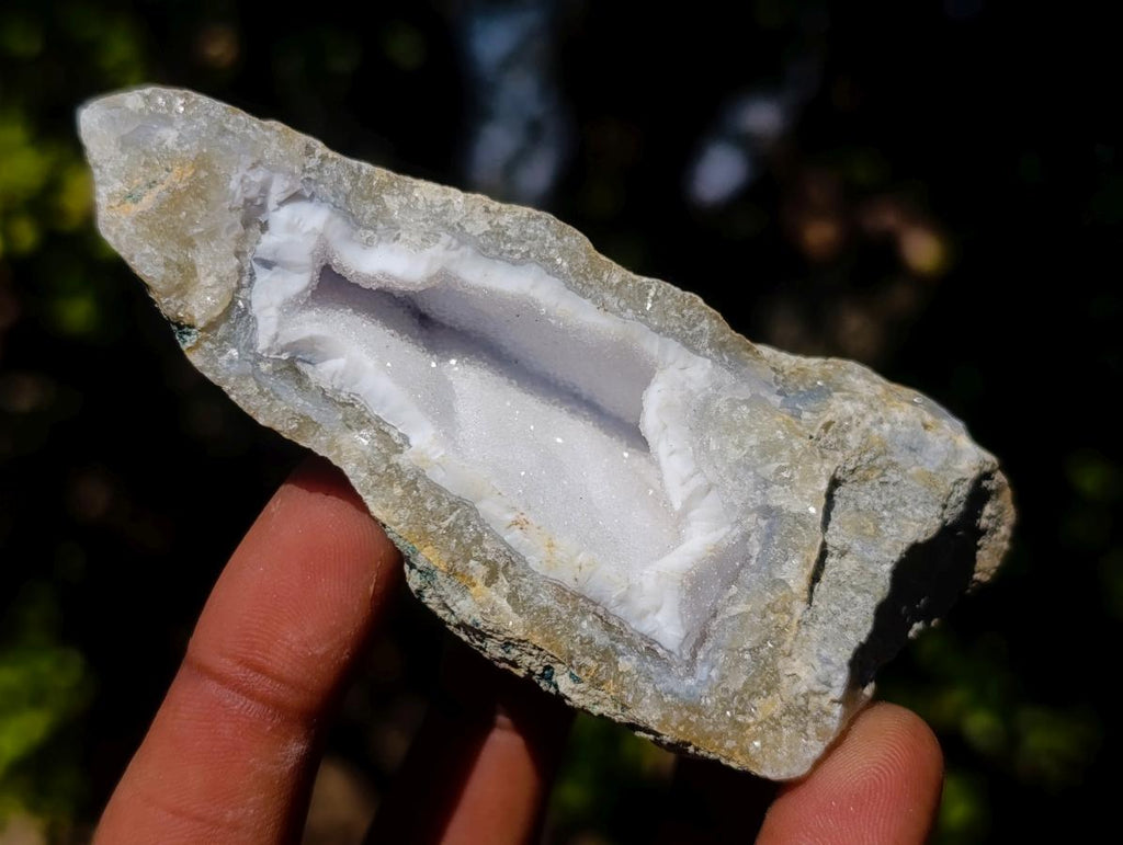 Natural Blue Lace Agate Geode Specimens x 21 From Nsanje, Malawi - Toprock Gemstones and Minerals 