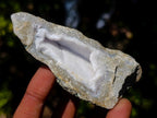 Natural Blue Lace Agate Geode Specimens x 21 From Nsanje, Malawi - Toprock Gemstones and Minerals 