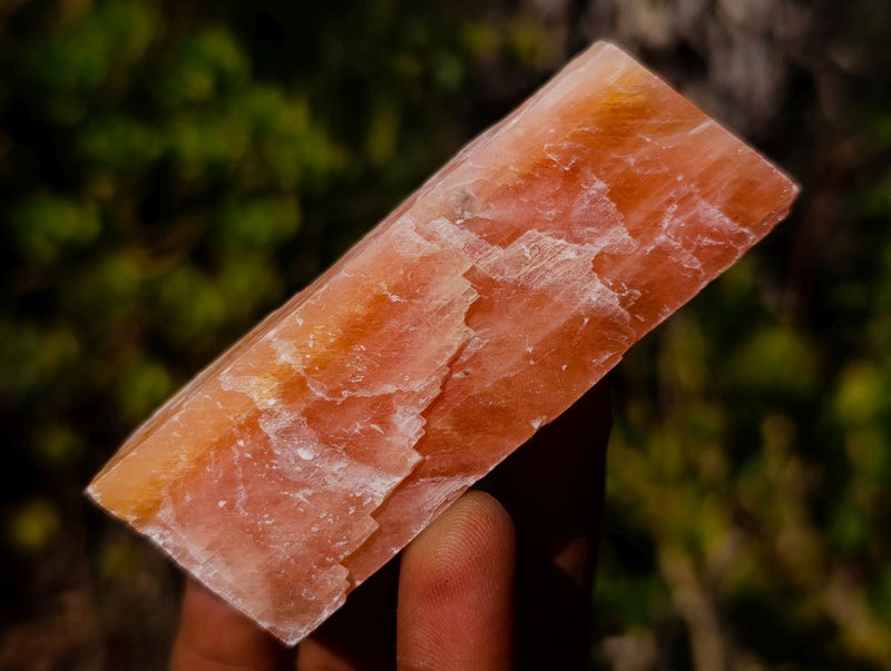 Natural Rhombohedral Sunset Orange Calcite Specimens x 24 From Spitzkop, Namibia - Toprock Gemstones and Minerals 