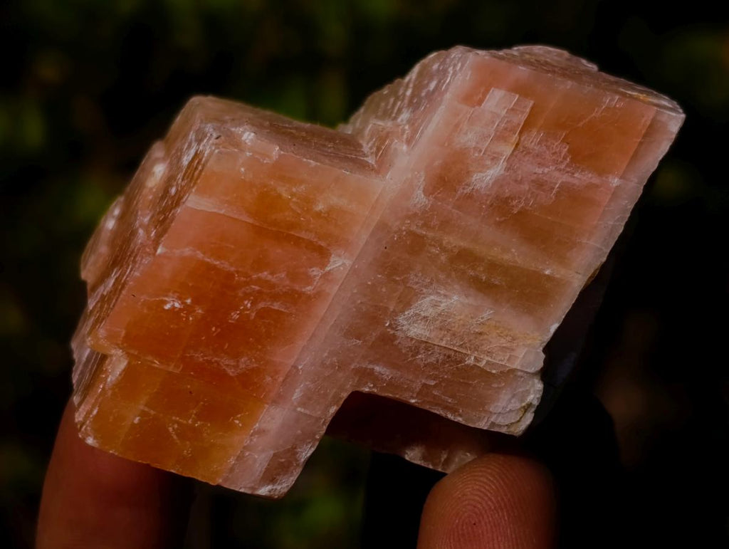 Natural Rhombohedral Sunset Orange Calcite Specimens x 24 From Spitzkop, Namibia - Toprock Gemstones and Minerals 