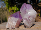 Natural Jacaranda Amethyst Single Crystals x 12 From Mumbwa, Zambia - Toprock Gemstones and Minerals 