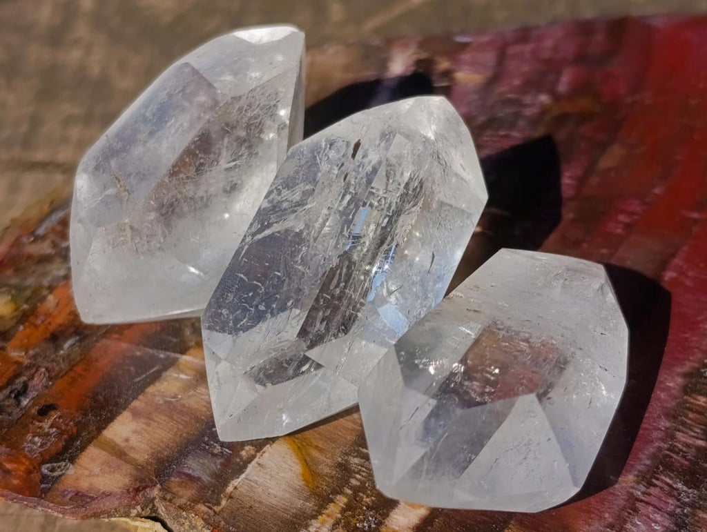 Polished Double Terminated Clear Quartz Crystals x 35 From Madagascar - Toprock Gemstones and Minerals 