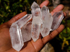 Polished Double Terminated Clear Quartz Crystals x 35 From Madagascar - Toprock Gemstones and Minerals 