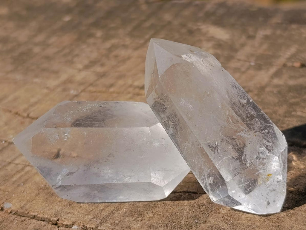 Polished Double Terminated Clear Quartz Crystals x 35 From Madagascar - Toprock Gemstones and Minerals 