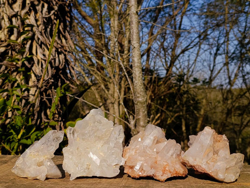 Natural Malagasy Quartz Clusters x 4 From Madagascar - Toprock Gemstones and Minerals 