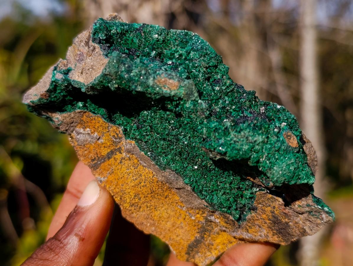Natural Botryoidal Crystalline Malachite Specimens x 6 From Tenke Fungurume, Congo - Toprock Gemstones and Minerals 
