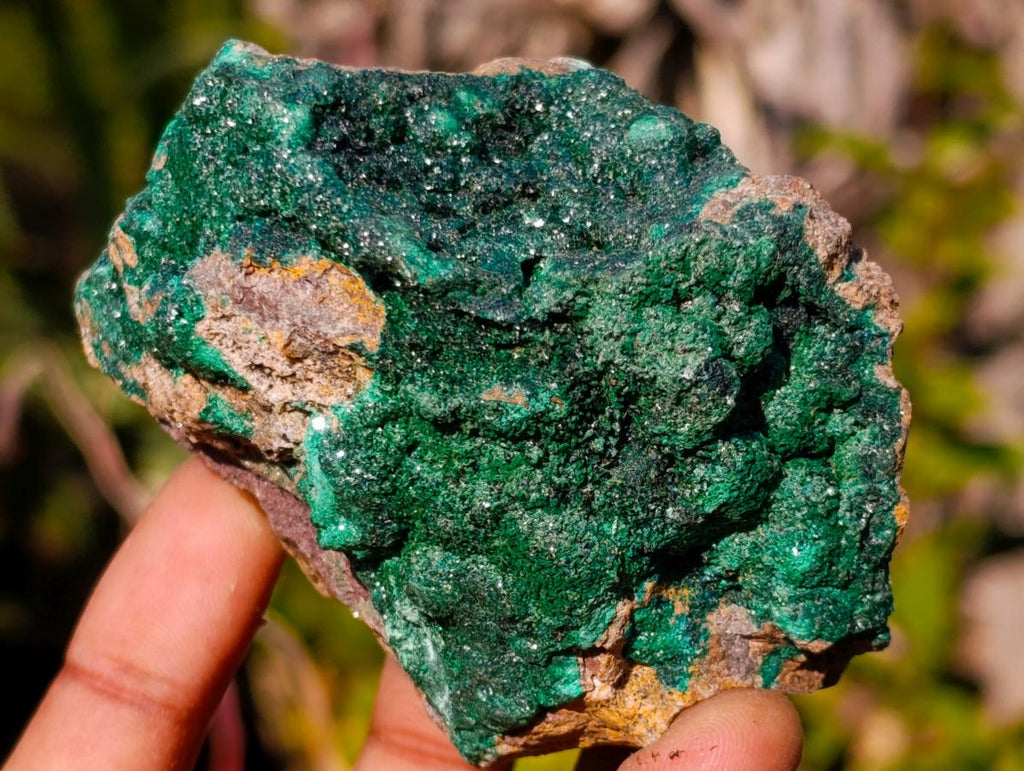 Natural Botryoidal Crystalline Malachite Specimens x 6 From Tenke Fungurume, Congo - Toprock Gemstones and Minerals 