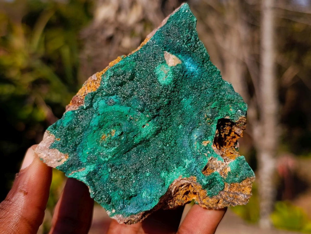 Natural Botryoidal Crystalline Malachite Specimens x 6 From Tenke Fungurume, Congo - Toprock Gemstones and Minerals 