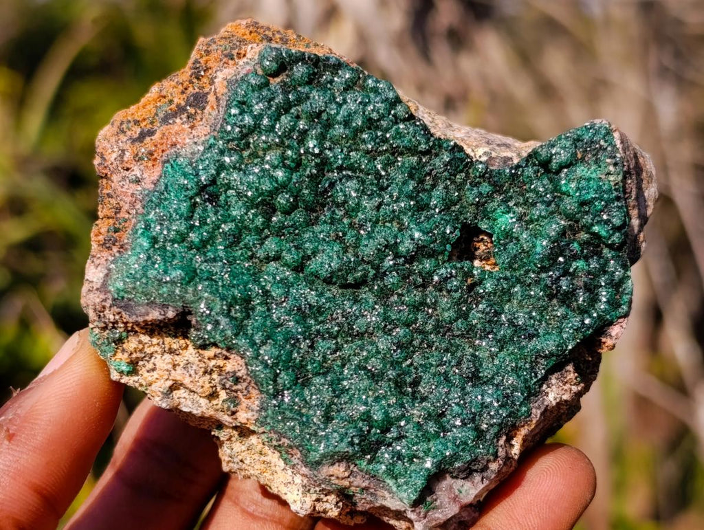 Natural Botryoidal Crystalline Malachite Specimens x 6 From Tenke Fungurume, Congo - Toprock Gemstones and Minerals 