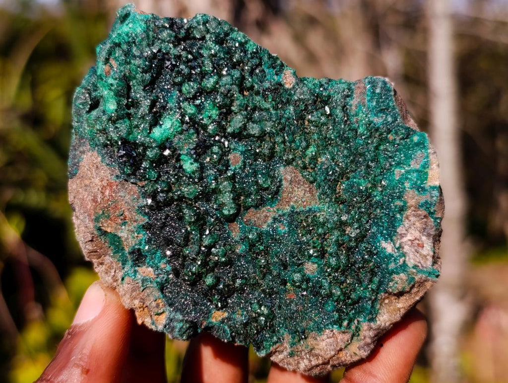 Natural Botryoidal Crystalline Malachite Specimens x 6 From Tenke Fungurume, Congo - Toprock Gemstones and Minerals 