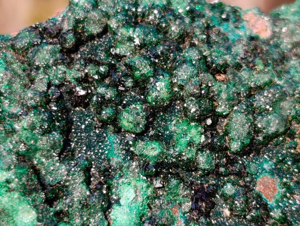 Natural Botryoidal Crystalline Malachite Specimens x 6 From Tenke Fungurume, Congo - Toprock Gemstones and Minerals 