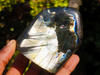 Polished Spectrolite Labradorite Standing Display Pieces x 6 From Madagascar - Toprock Gemstones and Minerals 