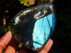Polished Spectrolite Labradorite Standing Display Pieces x 6 From Madagascar - Toprock Gemstones and Minerals 