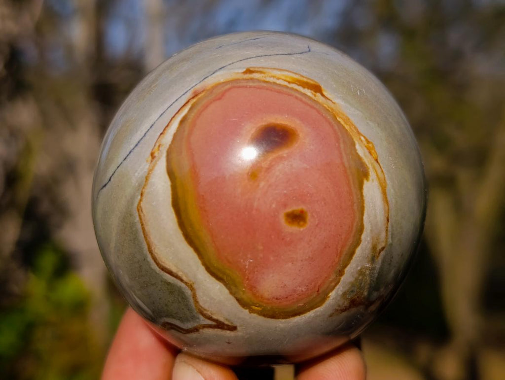Polished Polychrome Jasper Mushrooms x 3 From Androka, Madagascar - Toprock Gemstones and Minerals 