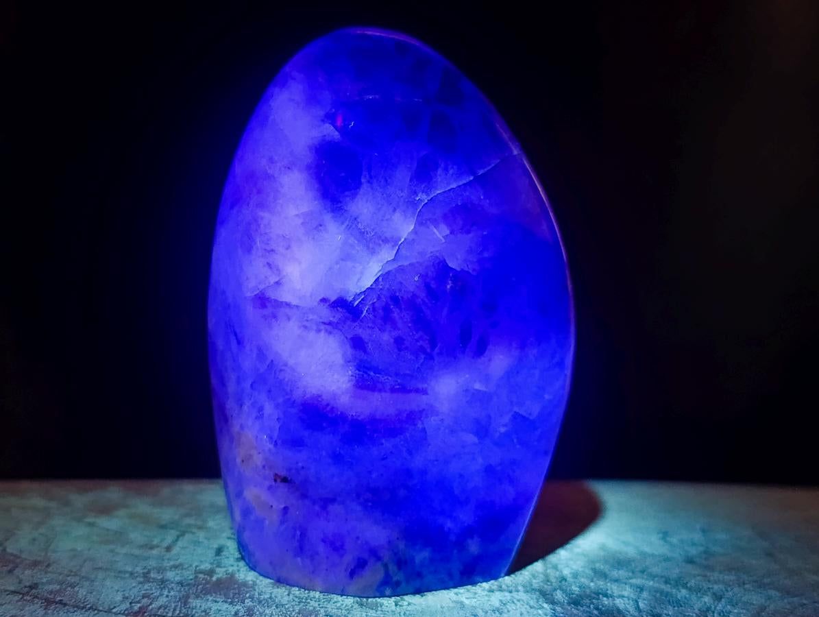 Polished Watermelon Fluorite Standing Display Pieces x 3 From Uis, Namibia - Toprock Gemstones and Minerals 