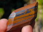 Polished Banded Tiger Iron Pendant Free Forms x 35 From South Africa - Toprock Gemstones and Minerals 