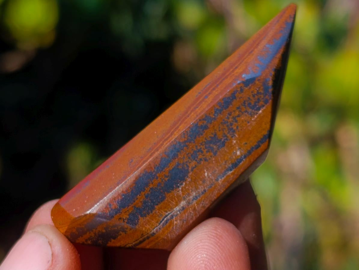 Polished Banded Tiger Iron Pendant Free Forms x 35 From South Africa - Toprock Gemstones and Minerals 