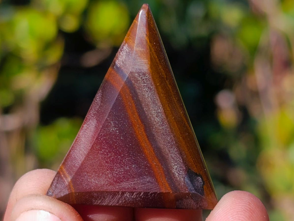 Polished Banded Tiger Iron Pendant Free Forms x 35 From South Africa - Toprock Gemstones and Minerals 