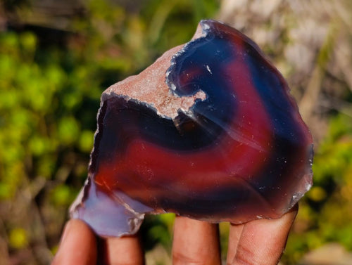 Polished One Side Red Shashe River Agate Nodules x 12 From Shashe River, Zimbabwe - Toprock Gemstones and Minerals 