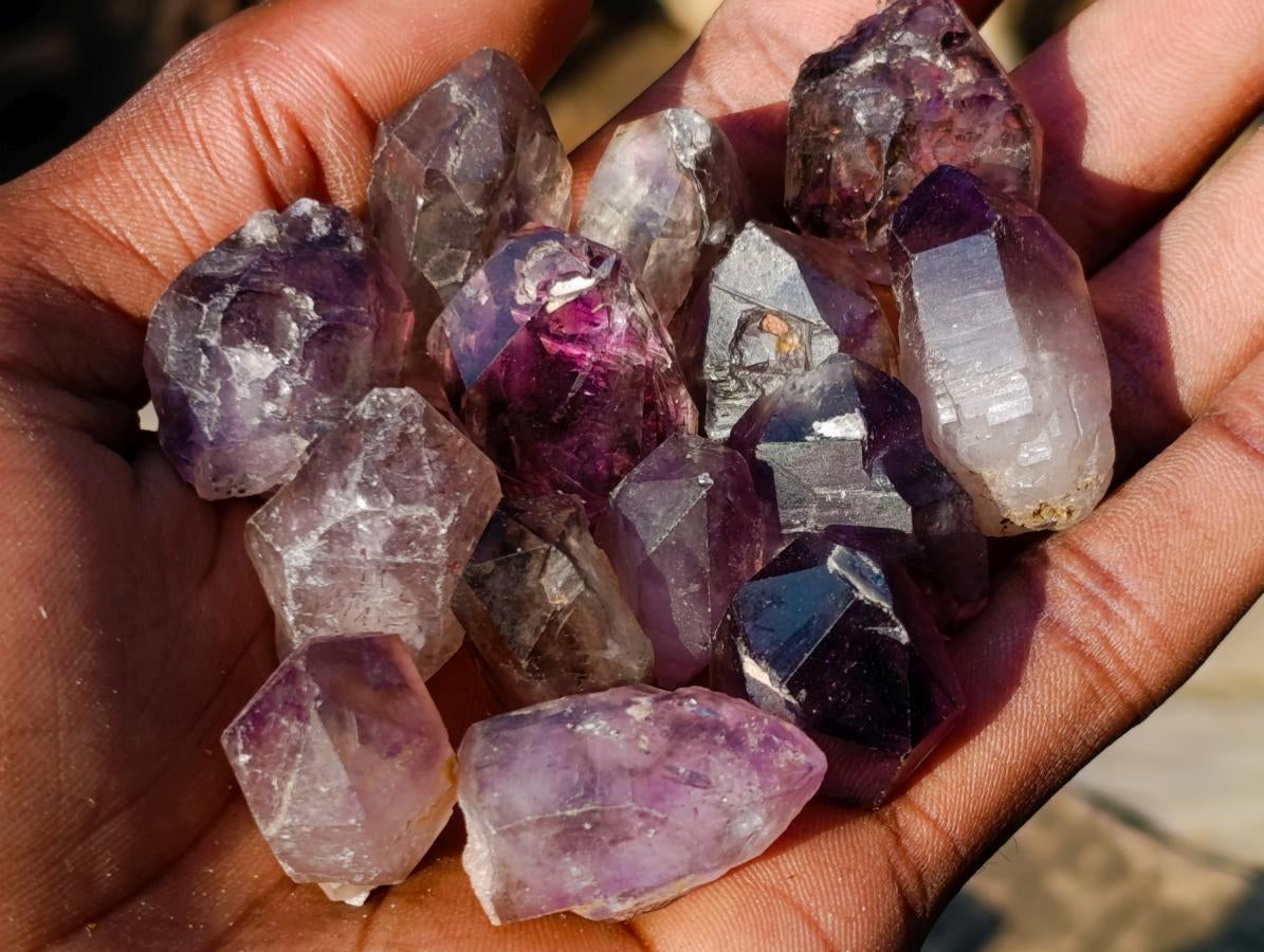 Natural Window Amethyst Crystal x 70 From Chiredzi, Zimbabwe - Toprock Gemstones and Minerals 