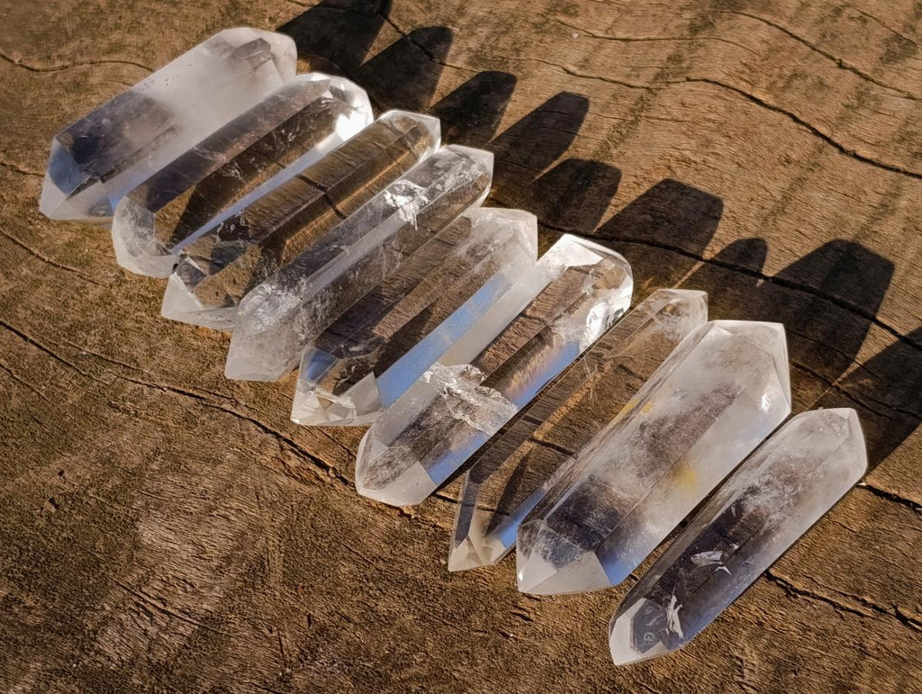 Polished Double Terminated Clear Quartz Crystals x 35 From Madagascar - Toprock Gemstones and Minerals 