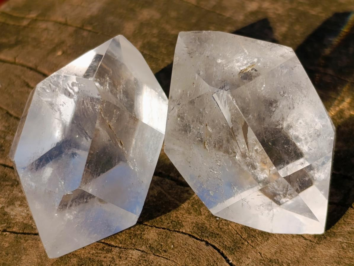 Polished Double Terminated Clear Quartz Crystals x 35 From Madagascar - Toprock Gemstones and Minerals 