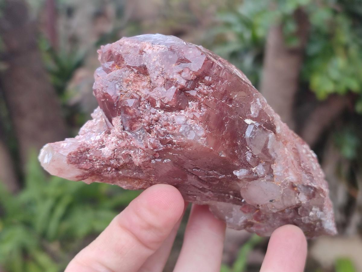 Natural Red Hematoid Quartz Crystals and Clusters x 4 From Karoi, Zimbabwe - Toprock Gemstones and Minerals 