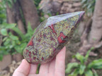Polished Bastite Dragonsblood Stone Display Crystals x 2 From Tshipise, South Africa - Toprock Gemstones and Minerals 