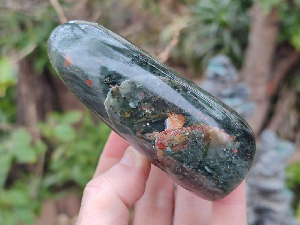 Polished Bloodstone Standing Display Pieces x 3 From Swaziland - Toprock Gemstones and Minerals 