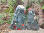 Polished Bloodstone Standing Display Pieces x 3 From Swaziland - Toprock Gemstones and Minerals 
