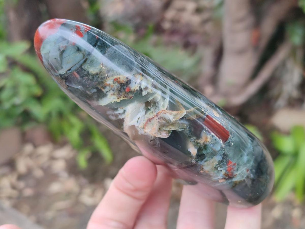 Polished Bloodstone Standing Display Pieces x 3 From Swaziland - Toprock Gemstones and Minerals 
