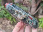 Polished Bloodstone Standing Display Pieces x 3 From Swaziland - Toprock Gemstones and Minerals 