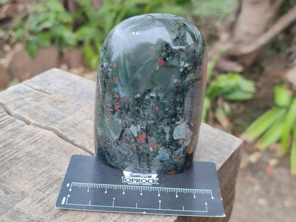 Polished Bloodstone Standing Display Pieces x 3 From Swaziland - Toprock Gemstones and Minerals 