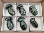Polished Stromatolite "Kambamba Jasper" Mushrooms x 6 From Katsepy, Madagascar - Toprock Gemstones and Minerals 